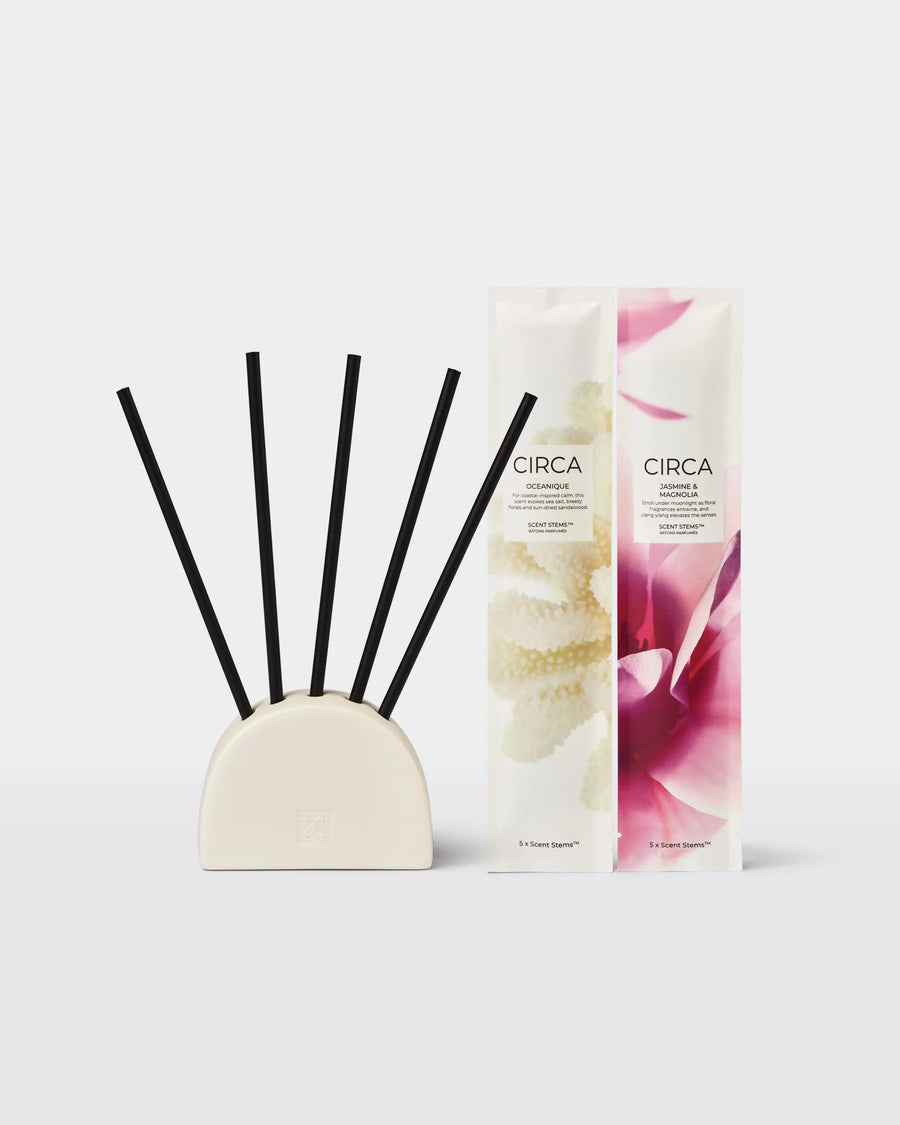 Liquidless Diffuser Set - Oceanique & Jasmine Magnolia Scent Stems