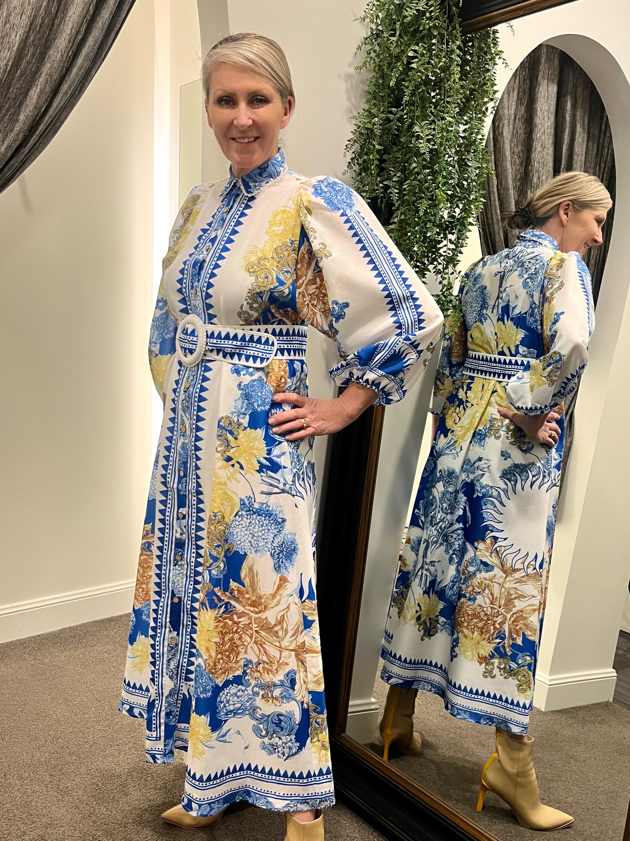 China Doll Belted Dress