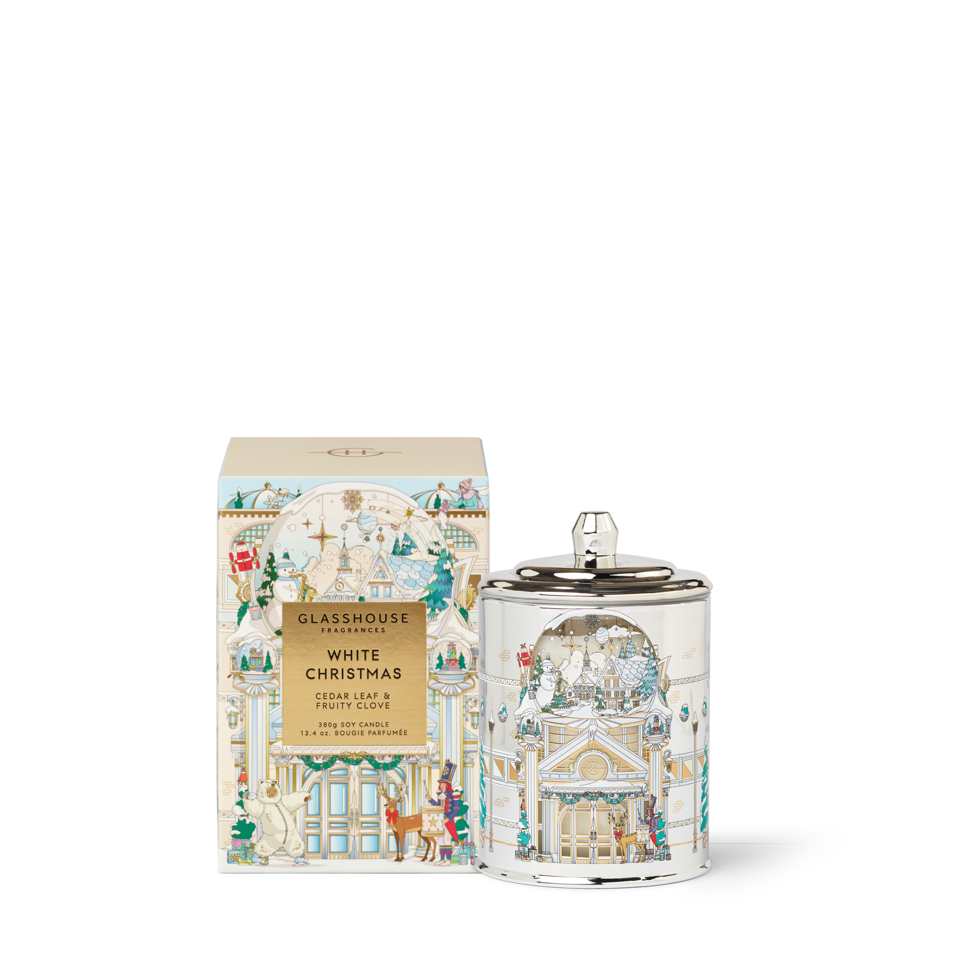 White Christmas Candle 380g