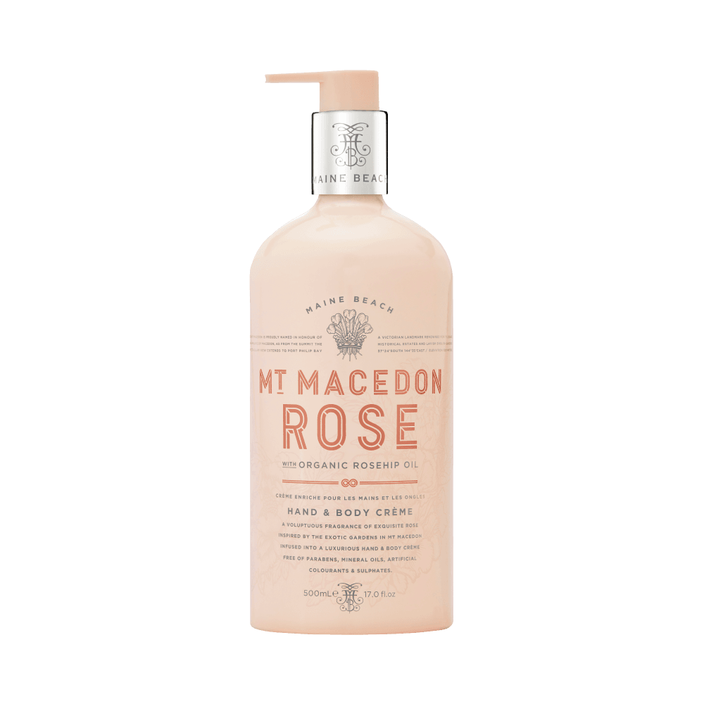 Mt Macedon Rose Hand & Body Creme 500ml