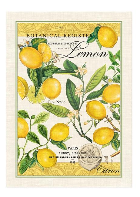 Lemon Basil Tea Towel